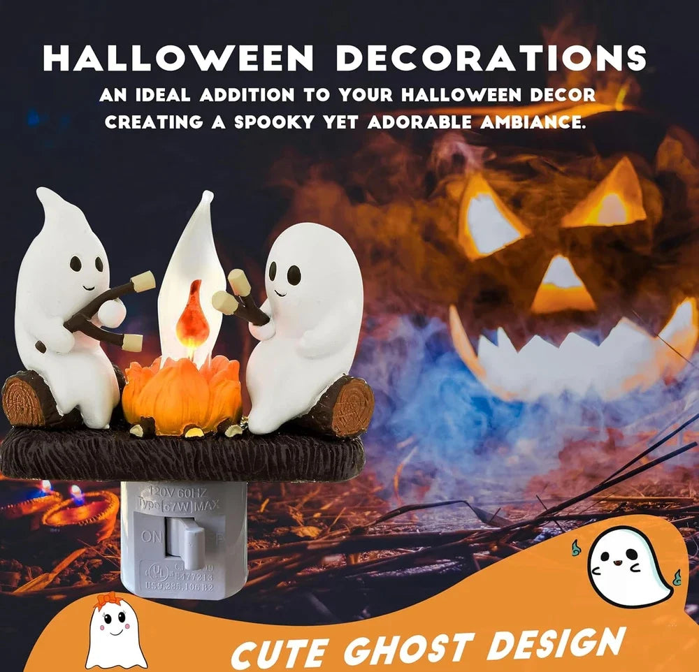 2026 ghost campfire flickering nightlight✨🔥👻