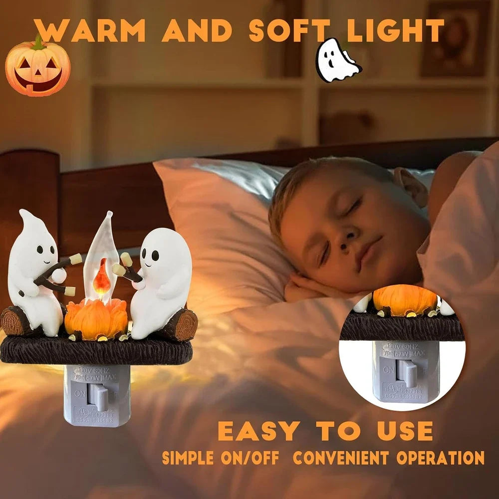 2026 ghost campfire flickering nightlight✨🔥👻