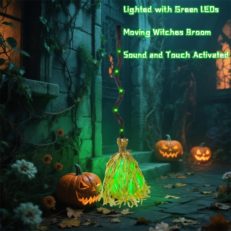 🧹👻 49% OFF! Floating Witch’s Broom – Dancing Haunted Halloween Decor 🎃 | Buy 2 & Get FREE Shipping 📦