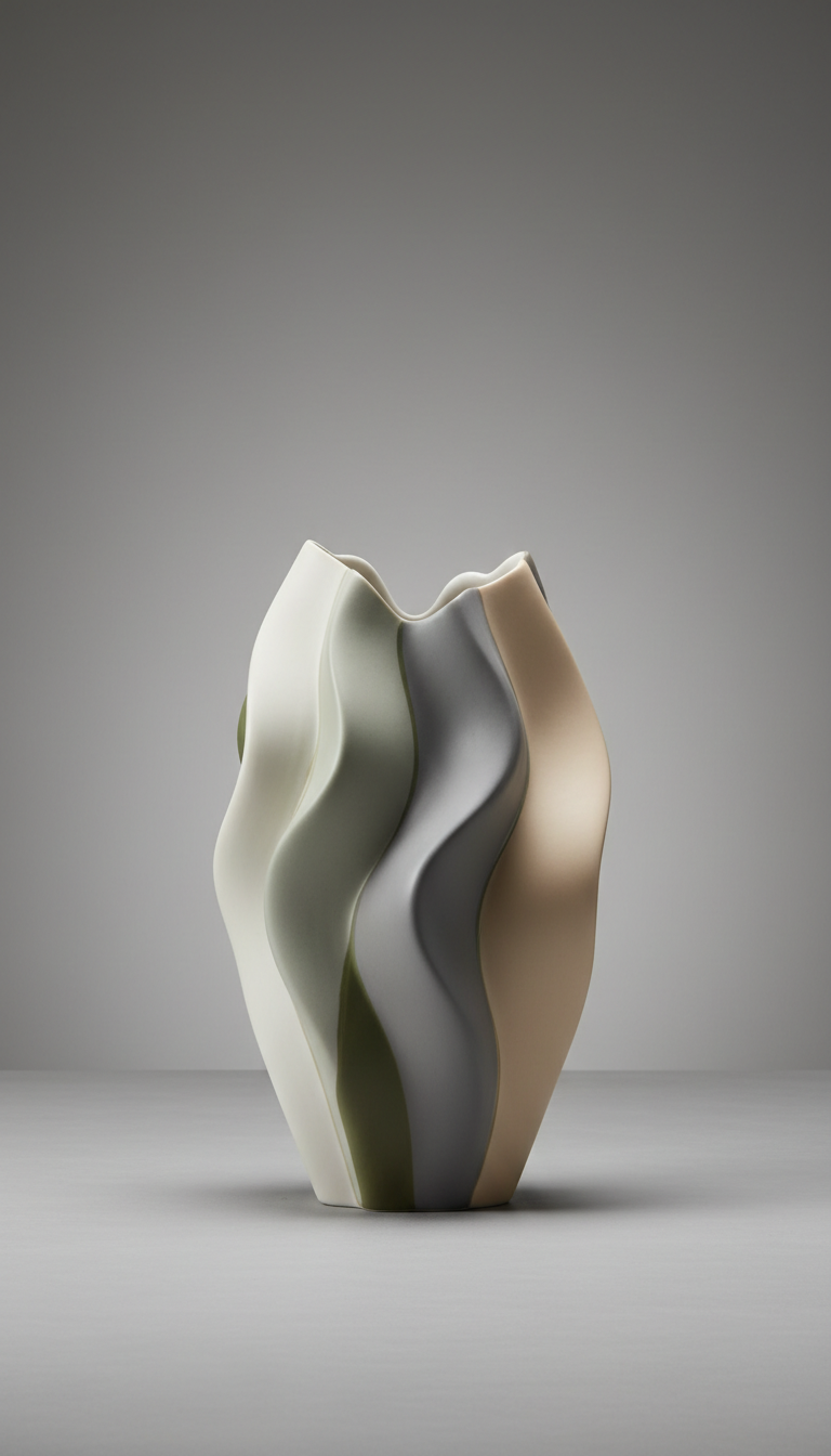 Porcelain Sculptural Vase
