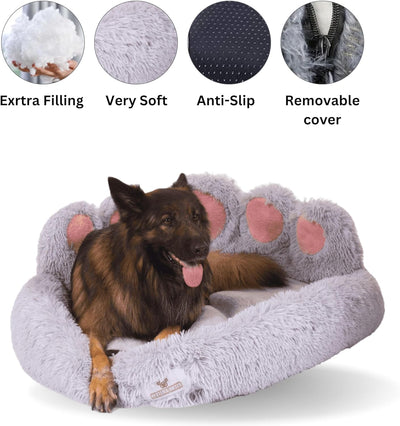 Pfoten&Nasen™Comfy Bear Paw Dog Bed