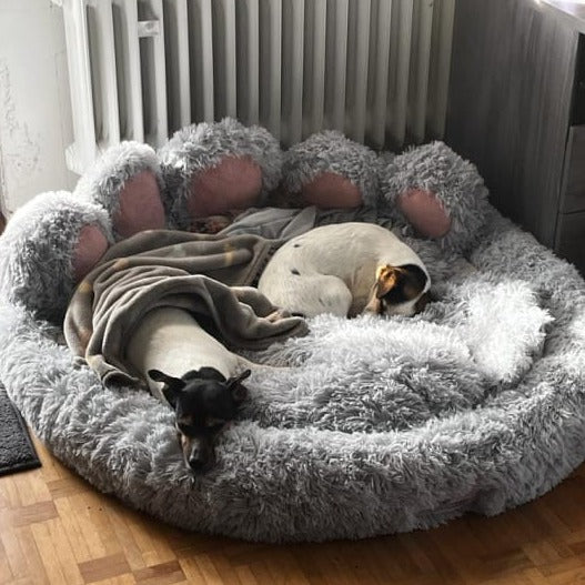 Pfoten&Nasen™Comfy Bear Paw Dog Bed