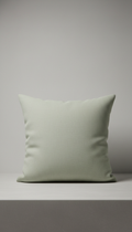 Pale Sage Linen Throw Pillow