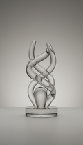 Glass Tabletop Art Object